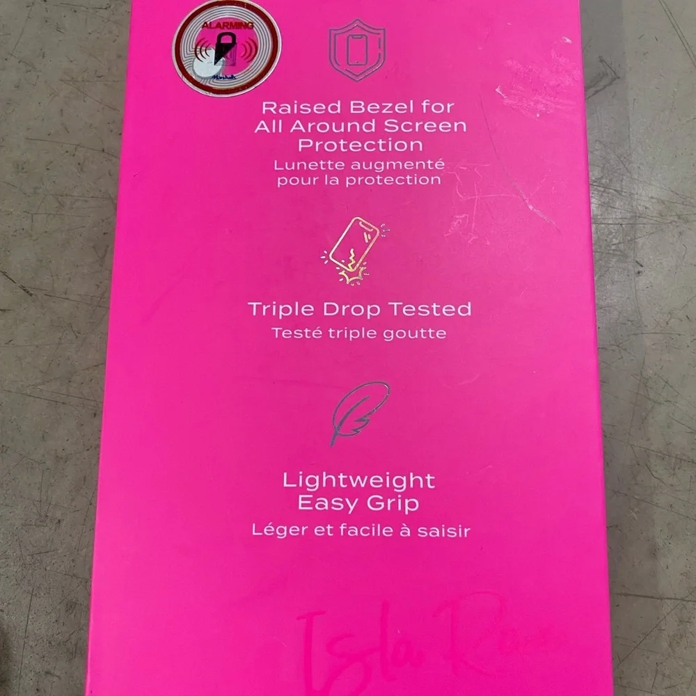 Amazing pink iPhone case by ISLA RAE🩷 heart, soft edges, triple drop tested...